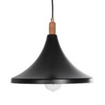 GLOBOSTAR® BELFRY 203-0077 Μοντέρνο Κρεμαστό Φωτιστικό Οροφής με Ντουί 1 x E27 AC 220-240V IP20 - Μαύρο & Χρυσό - Μ29.5 x Π29.5 x Υ22cm - Image 5