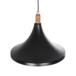 GLOBOSTAR® BELFRY 203-0077 Μοντέρνο Κρεμαστό Φωτιστικό Οροφής με Ντουί 1 x E27 AC 220-240V IP20 - Μαύρο & Χρυσό - Μ29.5 x Π29.5 x Υ22cm - Image 7