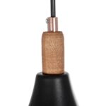 GLOBOSTAR® BELFRY 203-0077 Μοντέρνο Κρεμαστό Φωτιστικό Οροφής με Ντουί 1 x E27 AC 220-240V IP20 - Μαύρο & Χρυσό - Μ29.5 x Π29.5 x Υ22cm - Image 9