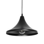 GLOBOSTAR® BELFRY 203-0078 Μοντέρνο Κρεμαστό Φωτιστικό Οροφής με Ντουί 1 x E27 AC 220-240V IP20 - Μαύρο - Μ29.5 x Π29.5 x Υ21cm