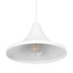 GLOBOSTAR® BELFRY 203-0079 Μοντέρνο Κρεμαστό Φωτιστικό Οροφής με Ντουί 1 x E27 AC 220-240V IP20 - Λεύκο - Μ29.5 x Π29.5 x Υ21cm - Image 6