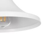 GLOBOSTAR® BELFRY 203-0079 Μοντέρνο Κρεμαστό Φωτιστικό Οροφής με Ντουί 1 x E27 AC 220-240V IP20 - Λεύκο - Μ29.5 x Π29.5 x Υ21cm - Image 8