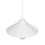 GLOBOSTAR® FONTE 203-0081 Μοντέρνο Κρεμαστό Φωτιστικό Οροφής με Ντουί 1 x E27 AC 220-240V IP20 - Λευκό - Μ25.5 x Π25.5 x Υ10cm - Image 7