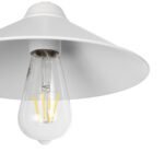 GLOBOSTAR® FONTE 203-0081 Μοντέρνο Κρεμαστό Φωτιστικό Οροφής με Ντουί 1 x E27 AC 220-240V IP20 - Λευκό - Μ25.5 x Π25.5 x Υ10cm - Image 8