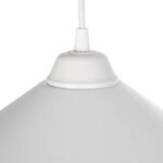 GLOBOSTAR® FONTE 203-0081 Μοντέρνο Κρεμαστό Φωτιστικό Οροφής με Ντουί 1 x E27 AC 220-240V IP20 - Λευκό - Μ25.5 x Π25.5 x Υ10cm - Image 9