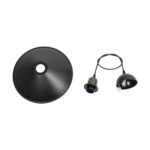 GLOBOSTAR® FERRO 203-0082 Μοντέρνο Κρεμαστό Φωτιστικό Οροφής με Ντουί 1 x E27 AC 220-240V IP20 - Μαύρο & Μπρούτζινο - Μ30 x Π30 x Υ15cm - Image 11