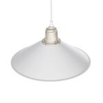 GLOBOSTAR® FERRO 203-0083 Μοντέρνο Κρεμαστό Φωτιστικό Οροφής με Ντουί 1 x E27 AC 220-240V IP20 - Λευκό & Χρυσό - Μ30 x Π30 x Υ15cm - Image 7