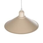 GLOBOSTAR® FERRO 203-0086 Μοντέρνο Κρεμαστό Φωτιστικό Οροφής με Ντουί 1 x E27 AC 220-240V IP20 - Μπεζ - Μ30 x Π30 x Υ15cm - Image 7