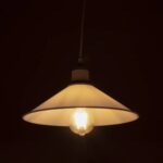 GLOBOSTAR® FERRO 203-0087 Μοντέρνο Κρεμαστό Φωτιστικό Οροφής με Ντουί 1 x E27 AC 220-240V IP20 - Λευκό - Μ30 x Π30 x Υ15cm - Image 3