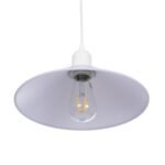 GLOBOSTAR® FERRO 203-0087 Μοντέρνο Κρεμαστό Φωτιστικό Οροφής με Ντουί 1 x E27 AC 220-240V IP20 - Λευκό - Μ30 x Π30 x Υ15cm - Image 6