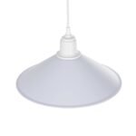 GLOBOSTAR® FERRO 203-0087 Μοντέρνο Κρεμαστό Φωτιστικό Οροφής με Ντουί 1 x E27 AC 220-240V IP20 - Λευκό - Μ30 x Π30 x Υ15cm - Image 7