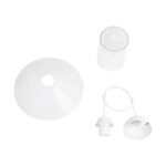 GLOBOSTAR® PROMO 203-0088 Μοντέρνο Κρεμαστό Φωτιστικό Οροφής με Ντουί 1 x E27 AC 220-240V IP20 - Λευκό - Μ25.5 x Π25.5 x Υ20cm - Image 11