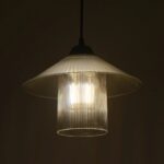 GLOBOSTAR® PROMO 203-0089 Μοντέρνο Κρεμαστό Φωτιστικό Οροφής με Ντουί 1 x E27 AC 220-240V IP20 - Μαύρο & Μαύρο Φιμέ - Μ25.5 x Π25.5 x Υ20cm - Image 3