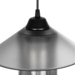 GLOBOSTAR® PROMO 203-0089 Μοντέρνο Κρεμαστό Φωτιστικό Οροφής με Ντουί 1 x E27 AC 220-240V IP20 - Μαύρο & Μαύρο Φιμέ - Μ25.5 x Π25.5 x Υ20cm - Image 9