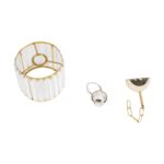 GLOBOSTAR® GLAMOROUS 203-0093 Κλασικό Κρεμαστό Φωτιστικό Οροφής με Ντουί 1 x E27 AC 220-240V IP20 - Χρυσό & Διάφανο - Μ19 x Π19 x Υ16.5cm - Image 10