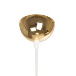 GLOBOSTAR® MARBLE 203-0098 Μοντέρνο Κρεμαστό Φωτιστικό Οροφής με Ντουί 1 x E27 AC 220-240V IP20 - Λεύκο & Χρυσό - Μ30 x Π30 x Υ20cm - Image 9