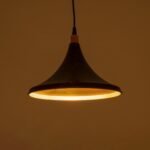 GLOBOSTAR® MARBLE 203-0099 Μοντέρνο Κρεμαστό Φωτιστικό Οροφής με Ντουί 1 x E27 AC 220-240V IP20 - Μαύρο & Χρυσό - Μ30 x Π30 x Υ20cm - Image 3