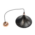 GLOBOSTAR® MARBLE 203-0099 Μοντέρνο Κρεμαστό Φωτιστικό Οροφής με Ντουί 1 x E27 AC 220-240V IP20 - Μαύρο & Χρυσό - Μ30 x Π30 x Υ20cm - Image 10