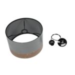 GLOBOSTAR® ZYKLUS 203-0102 Μοντέρνο Κρεμαστό Φωτιστικό Οροφής με Ντουί 1 x E27 AC 220-240V IP20 - Γκρί & Καφέ - Μ36 x Π36 x Υ25cm - Image 11