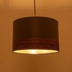 GLOBOSTAR® ZYKLUS 203-0102 Μοντέρνο Κρεμαστό Φωτιστικό Οροφής με Ντουί 1 x E27 AC 220-240V IP20 - Γκρί & Καφέ - Μ36 x Π36 x Υ25cm - Image 3