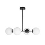 GLOBOSTAR® GLOBUS 203-0104 Μοντέρνο Φωτιστικό Οροφής με Ντουί 4 x E27 AC 220-240V IP20 - Λευκό & Μαύρο - Μ70 x Π34 x Υ15cm - Image 4