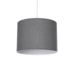 GLOBOSTAR® BLAZE 203-0108 Μοντέρνο Κρεμαστό Φωτιστικό Οροφής με Ντουί 1 x E27 AC 220-240V IP20 - Γκρι - Μ22 x Π22 x Υ20cm