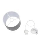 GLOBOSTAR® BLAZE 203-0108 Μοντέρνο Κρεμαστό Φωτιστικό Οροφής με Ντουί 1 x E27 AC 220-240V IP20 - Γκρι - Μ22 x Π22 x Υ20cm - Image 11