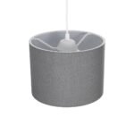 GLOBOSTAR® BLAZE 203-0108 Μοντέρνο Κρεμαστό Φωτιστικό Οροφής με Ντουί 1 x E27 AC 220-240V IP20 - Γκρι - Μ22 x Π22 x Υ20cm - Image 7