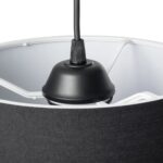 GLOBOSTAR® BLAZE 203-0109 Μοντέρνο Κρεμαστό Φωτιστικό Οροφής με Ντουί 1 x E27 AC 220-240V IP20 - Μαύρο - Μ22 x Π22 x Υ20cm - Image 9