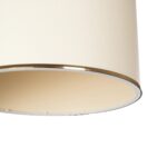 GLOBOSTAR® ELECTRA 203-0110 Μοντέρνο Κρεμαστό Φωτιστικό Οροφής με Ντουί 1 x E27 AC 220-240V IP20 - Mπεζ & Χρυσό - Μ30 x Π30 x Υ23cm - Image 8