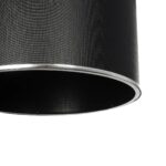 GLOBOSTAR® ELECTRA 203-0111 Μοντέρνο Κρεμαστό Φωτιστικό Οροφής με Ντουί 1 x E27 AC 220-240V IP20 - Mαύρο & Ασημί - Μ30 x Π30 x Υ23cm - Image 8