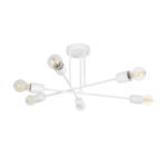 GLOBOSTAR® SPIDI 203-0113 Μοντέρνο Φωτιστικό Οροφής με Ντουί 6 x E27 AC 220-240V IP20 - Λευκό - Μ61 x Π61 x Υ25cm