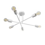 GLOBOSTAR® SPIDI 203-0113 Μοντέρνο Φωτιστικό Οροφής με Ντουί 6 x E27 AC 220-240V IP20 - Λευκό - Μ61 x Π61 x Υ25cm - Image 5