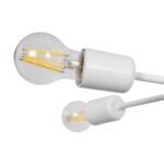 GLOBOSTAR® SPIDI 203-0113 Μοντέρνο Φωτιστικό Οροφής με Ντουί 6 x E27 AC 220-240V IP20 - Λευκό - Μ61 x Π61 x Υ25cm - Image 7