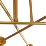 GLOBOSTAR® SPIDI 203-0114 Μοντέρνο Φωτιστικό Οροφής με Ντουί 6 x E27 AC 220-240V IP20 - Χρυσό - Μ61 x Π61 x Υ25cm - Image 6