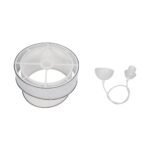 GLOBOSTAR® SONIA 203-0115 Μοντέρνο Κρεμαστό Φωτιστικό Οροφής με Ντουί 1 x E27 AC 220-240V IP20 - Λευκό & Ασημί - Μ30 x Π30 x Υ24cm - Image 10