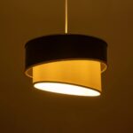 GLOBOSTAR® SONIA 203-0116 Μοντέρνο Κρεμαστό Φωτιστικό Οροφής με Ντουί 1 x E27 AC 220-240V IP20 - Γκρι & Λευκό - Μ30 x Π30 x Υ24cm - Image 3