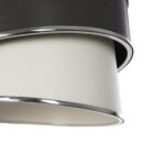 GLOBOSTAR® SONIA 203-0116 Μοντέρνο Κρεμαστό Φωτιστικό Οροφής με Ντουί 1 x E27 AC 220-240V IP20 - Γκρι & Λευκό - Μ30 x Π30 x Υ24cm - Image 8