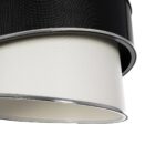 GLOBOSTAR® SONIA 203-0118 Μοντέρνο Κρεμαστό Φωτιστικό Οροφής με Ντουί 1 x E27 AC 220-240V IP20 - Λευκό & Μαύρο - Μ30 x Π30 x Υ24cm - Image 8