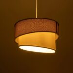 GLOBOSTAR® SONIA 203-0122 Μοντέρνο Κρεμαστό Φωτιστικό Οροφής με Ντουί 1 x E27 AC 220-240V IP20 - Ροζ & Λευκό - Μ30 x Π30 x Υ24cm - Image 3