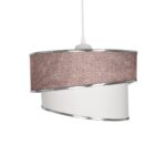 GLOBOSTAR® SONIA 203-0122 Μοντέρνο Κρεμαστό Φωτιστικό Οροφής με Ντουί 1 x E27 AC 220-240V IP20 - Ροζ & Λευκό - Μ30 x Π30 x Υ24cm - Image 5