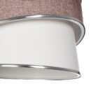 GLOBOSTAR® SONIA 203-0122 Μοντέρνο Κρεμαστό Φωτιστικό Οροφής με Ντουί 1 x E27 AC 220-240V IP20 - Ροζ & Λευκό - Μ30 x Π30 x Υ24cm - Image 8