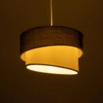 GLOBOSTAR® SONIA 203-0123 Μοντέρνο Κρεμαστό Φωτιστικό Οροφής με Ντουί 1 x E27 AC 220-240V IP20 - Γκρι & Λευκό - Μ30 x Π30 x Υ24cm - Image 3