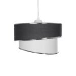 GLOBOSTAR® SONIA 203-0123 Μοντέρνο Κρεμαστό Φωτιστικό Οροφής με Ντουί 1 x E27 AC 220-240V IP20 - Γκρι & Λευκό - Μ30 x Π30 x Υ24cm - Image 5