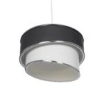 GLOBOSTAR® SONIA 203-0123 Μοντέρνο Κρεμαστό Φωτιστικό Οροφής με Ντουί 1 x E27 AC 220-240V IP20 - Γκρι & Λευκό - Μ30 x Π30 x Υ24cm - Image 6