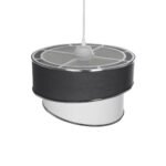 GLOBOSTAR® SONIA 203-0123 Μοντέρνο Κρεμαστό Φωτιστικό Οροφής με Ντουί 1 x E27 AC 220-240V IP20 - Γκρι & Λευκό - Μ30 x Π30 x Υ24cm - Image 7