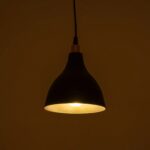 GLOBOSTAR® RADE 203-0124 Μοντέρνο Κρεμαστό Φωτιστικό Οροφής με Ντουί 1 x E27 AC 220-240V IP20 - Μαύρο & Χάλκινο - Μ18.5 x Π18.5 x Υ23cm - Image 3