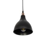 GLOBOSTAR® RADE 203-0124 Μοντέρνο Κρεμαστό Φωτιστικό Οροφής με Ντουί 1 x E27 AC 220-240V IP20 - Μαύρο & Χάλκινο - Μ18.5 x Π18.5 x Υ23cm - Image 6