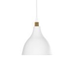 GLOBOSTAR® RADE 203-0125 Μοντέρνο Κρεμαστό Φωτιστικό Οροφής με Ντουί 1 x E27 AC 220-240V IP20 - Λευκό & Χρυσό - Μ18.5 x Π18.5 x Υ23cm - Image 5