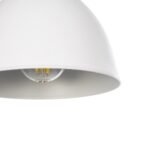 GLOBOSTAR® RADE 203-0125 Μοντέρνο Κρεμαστό Φωτιστικό Οροφής με Ντουί 1 x E27 AC 220-240V IP20 - Λευκό & Χρυσό - Μ18.5 x Π18.5 x Υ23cm - Image 8